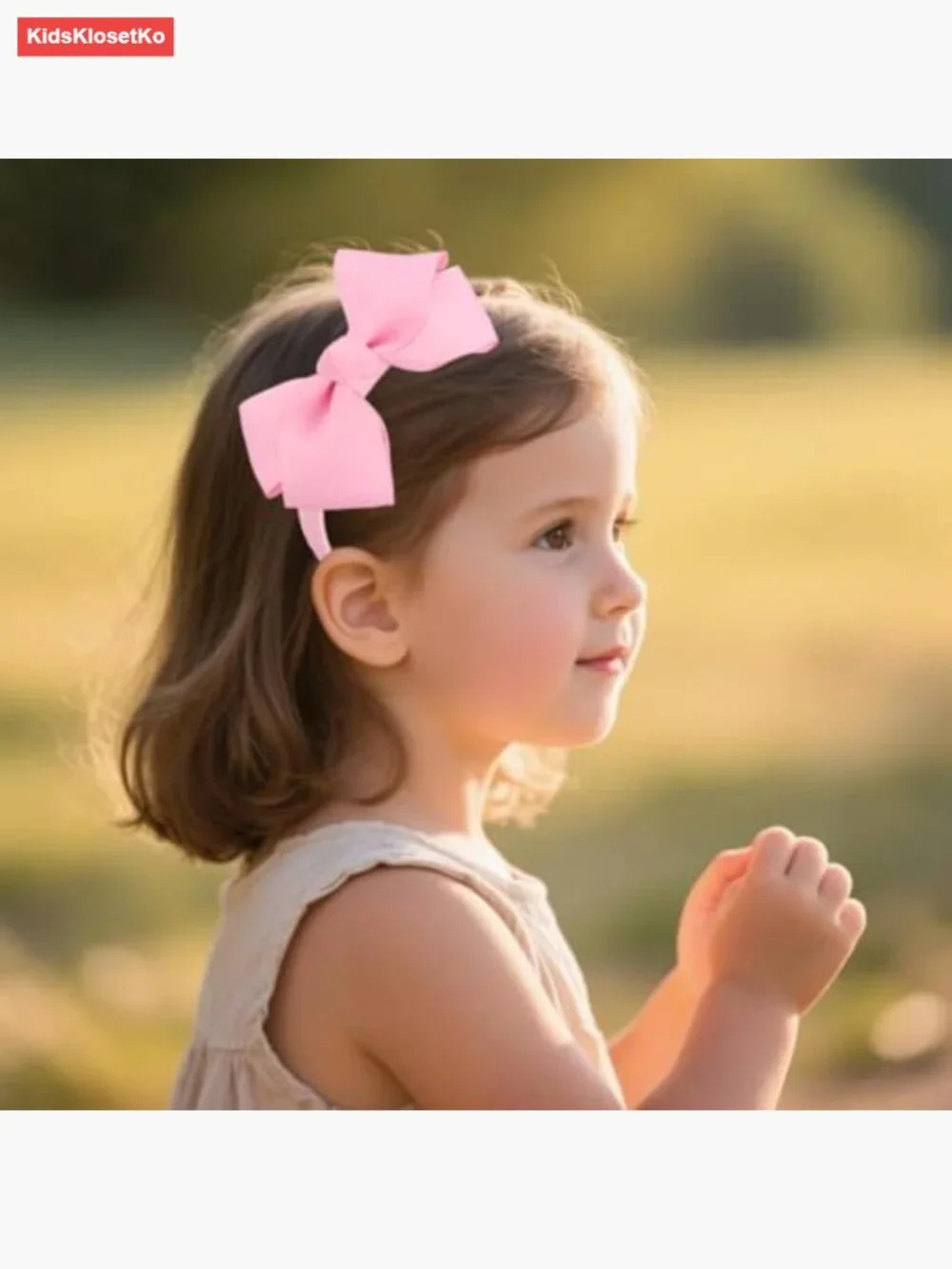 Grosgrain Ribbon Hair Headband for Toddlers Girls Handmade